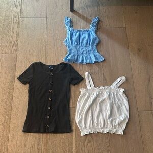 Girls tops size small/medium